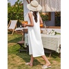 image:imageEkouaer Nightgowns for Women Cotton Long Night Gown Sleeveless Sleep Dress Victorian Nightdress Ladies SleepwearWhite