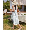 image:imageEkouaer Nightgowns for Women Cotton Long Night Gown Sleeveless Sleep Dress Victorian Nightdress Ladies SleepwearWhite Blue Florals