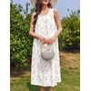 image:imageEkouaer Nightgowns for Women Cotton Long Night Gown Sleeveless Sleep Dress Victorian Nightdress Ladies SleepwearWhite Pink  Lilac Florals