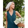 image:imageEkouaer Nightgowns for Women Cotton Night Gowns Tank Night Shirts Sleeveless Sleep Dress Button Sleep Shirts Henley SleepwearBlue Green