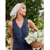 image:imageEkouaer Nightgowns for Women Cotton Night Gowns Tank Night Shirts Sleeveless Sleep Dress Button Sleep Shirts Henley SleepwearDeep Blue Starry Sky