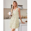 image:imageEkouaer Nightgowns for Women Cotton Night Gowns Tank Night Shirts Sleeveless Sleep Dress Button Sleep Shirts Henley SleepwearYellow Flowers