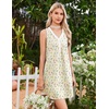 image:imageEkouaer Nightgowns for Women Cotton Night Gowns Tank Night Shirts Sleeveless Sleep Dress Button Sleep Shirts Henley SleepwearYellow Flowers