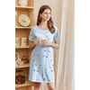 image:imageEkouaer Nightgowns for Women Short Sleeve Sleep Shirts V Neck Nightshirts Soft Sleepshirt Caual T Shirt SleepdressMoon Star