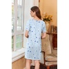 image:imageEkouaer Nightgowns for Women Short Sleeve Sleep Shirts V Neck Nightshirts Soft Sleepshirt Caual T Shirt SleepdressMoon Star