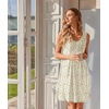 image:imageEkouaer Nightgowns for Women Sleeveless Sleep Shirt Tank Night Gown V Neck Chemise Pleated Night Shirt Soft Sleep DressFloral Yellow
