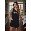 image:imageEkouaer Nightgowns for Women Soft Sleep Shirts with Pockets Short Sleeves Printed Crewneck NightshirtBlack Mew