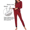 image:imageEkouaer Nursing Pajama Set Long Sleeve Maternity Clothes Labor Pregnancy Pjs Breastfeeding Thermal Underwear SleepwearBlack Red Plaid