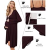 image:imageEkouaer Nursing gown and Robe Set Delivery Nightgown Maternity Pajamas Hospital Pregnancy Clothes Dark Burgundy Large