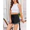 image:imageEkouaer Pajama Shorts for Women 2026 Soft Sleep Shorts Casual Lounge Shorts Comfy Pj Bottoms with PocketsBlack
