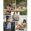 image:imageEkouaer Pajama Shorts for Women 2026 Soft Sleep Shorts Casual Lounge Shorts Comfy Pj Bottoms with PocketsBlack and Army Green