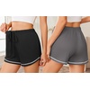 image:imageEkouaer Pajama Shorts for Women 2026 Soft Sleep Shorts Casual Lounge Shorts Comfy Pj Bottoms with PocketsBlack and Dark Grey