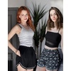 image:imageEkouaer Pajama Shorts for Women 2026 Soft Sleep Shorts Casual Lounge Shorts Comfy Pj Bottoms with PocketsBlack and Moon