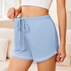 image:imageEkouaer Pajama Shorts for Women 2026 Soft Sleep Shorts Casual Lounge Shorts Comfy Pj Bottoms with PocketsBlue