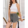 image:imageEkouaer Pajama Shorts for Women 2026 Soft Sleep Shorts Casual Lounge Shorts Comfy Pj Bottoms with PocketsDark Grey