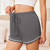 image:imageEkouaer Pajama Shorts for Women 2026 Soft Sleep Shorts Casual Lounge Shorts Comfy Pj Bottoms with PocketsDark Grey and Navy