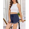 image:imageEkouaer Pajama Shorts for Women 2026 Soft Sleep Shorts Casual Lounge Shorts Comfy Pj Bottoms with PocketsNavy Blue