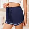 image:imageEkouaer Pajama Shorts for Women 2026 Soft Sleep Shorts Casual Lounge Shorts Comfy Pj Bottoms with PocketsNavy Blue