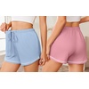 image:imageEkouaer Pajama Shorts for Women 2026 Soft Sleep Shorts Casual Lounge Shorts Comfy Pj Bottoms with PocketsPink and Blue