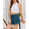 image:imageEkouaer Pajama Shorts for Women 2026 Soft Sleep Shorts Casual Lounge Shorts Comfy Pj Bottoms with PocketsTeal