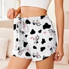 image:imageEkouaer Pajama Shorts for Women 2026 Soft Sleep Shorts Casual Lounge Shorts Comfy Pj Bottoms with PocketsWhite Cow
