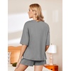 image:imageEkouaer Pajamas for Women Set 2 Piece PJ Soft Comfy Lounge Sets Short Sleeve Tops Shorts Sets Cotton Sleepwear SXXL