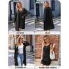 image:imageEkouaer Robe Sets for Women Sleepwear Rib Knit Bodycon Nightgown with Robes Set 2 Piece Soft Lightweight Loungewear