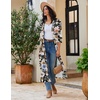 image:imageEkouaer Robes for Women Long Knit Bathrobe Lightweight 34 Sleeves Kimono Robe Soft Sleepwear with Pockets SXXLBohemian Floral