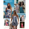 image:imageEkouaer Rompers for Women Summer Casual Sleeveless Short Overalls Boho Spaghetti Strap Shorts Jumpsuit with PocketsRose Pink Floral