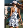 image:imageEkouaer Rompers for Women Summer Casual Sleeveless Short Overalls Boho Spaghetti Strap Shorts Jumpsuit with PocketsWhite Italian Print