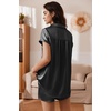 image:imageEkouaer Satin Pajama Set for Women 2 Piece Silky Pjs Lace Cami Top and Shorts V Neck Lingerie Soft Nightwear