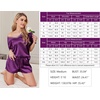 image:imageEkouaer Satin Pajama Set for Women 2 piece Silky Pj Set Soft Short Sleeve Sleepwear Summer Loungewear SXXL