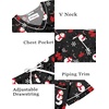 image:imageEkouaer Silk Pajama for Women Short Sleeve Satin Pj Set Two Piece Soft Sleepwear Loungewear SXXLBlack Snowman