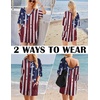 image:imageEkouaer Summer Rompers for Women Short Sleeve Oversized Tshirt Romper Reversible Baggy Jumpsuit Outfits with PocketsBlack Flower