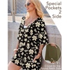 image:imageEkouaer Summer Rompers for Women Short Sleeve Oversized Tshirt Romper Reversible Baggy Jumpsuit Outfits with PocketsThe American Flag