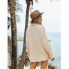image:imageEkouaer Women 2 Piece Sets Lounge Sets Summer Outfits Button Down Shirts and Casual Shorts with Pockets