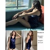image:imageEkouaer Women Silk Satin Pajama Set V Neck Pj Short Set Sleeveless Silky Tank Lounge Set Sleepwear