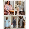 image:imageEkouaer Women Zipper Robe 34 Sleeve Nightgowns Lightweight Short Bathrobe with Pockets S3XL