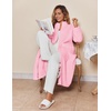 image:imageEkouaer Women Zipper Robe Fleece Long Sleeves Bathrobe Sleepwear Warm Soft Housecoat with Pockets Zip Up House Dresses