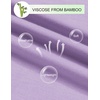 image:imageEkouaer Womens 2 Pack Pajama Shorts 2026 Comfy Elastic Waist Sleep Shorts Bamboo Viscose Soft Pj Bottoms with PocketsBlacklight Purple