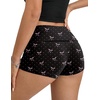 image:imageEkouaer Womens Fold Over Shorts Sexy Low Waist Lounge Shorts Y2K Pajama Micro Bottoms Summer Foldover Sleep ShortsBlack Bow