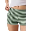 image:imageEkouaer Womens Fold Over Shorts Sexy Low Waist Lounge Shorts Y2K Pajama Micro Bottoms Summer Foldover Sleep ShortsGreen Stripe