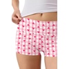 image:imageEkouaer Womens Fold Over Shorts Sexy Low Waist Lounge Shorts Y2K Pajama Micro Bottoms Summer Foldover Sleep ShortsHeart Plaid
