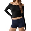 image:imageEkouaer Womens Fold Over Shorts Sexy Low Waist Lounge Shorts Y2K Pajama Micro Bottoms Summer Foldover Sleep ShortsNavy