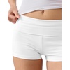 image:imageEkouaer Womens Fold Over Shorts Sexy Low Waist Lounge Shorts Y2K Pajama Micro Bottoms Summer Foldover Sleep ShortsWhite