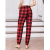 image:imageEkouaer Womens Jogger Pajamas Pants Comfy Long Lounge BottomDrawstring Elastic Waist Sleep Pants with PocketsAred Plaid