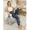 image:imageEkouaer Womens Jogger Pajamas Pants Comfy Long Lounge BottomDrawstring Elastic Waist Sleep Pants with PocketsCamo Leopard