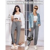 image:imageEkouaer Womens Jogger Pajamas Pants Comfy Long Lounge BottomDrawstring Elastic Waist Sleep Pants with PocketsDark Grey