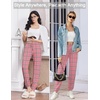 image:imageEkouaer Womens Jogger Pajamas Pants Comfy Long Lounge BottomDrawstring Elastic Waist Sleep Pants with PocketsPink Plaid