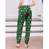 image:imageEkouaer Womens Jogger Pajamas Pants Comfy Long Lounge BottomDrawstring Elastic Waist Sleep Pants with PocketsTeddy Plaid Green